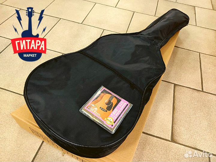 Гитара новая + чехол + струны