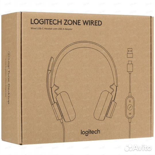 Проводная гарнитура Logitech Headset Zone Wired