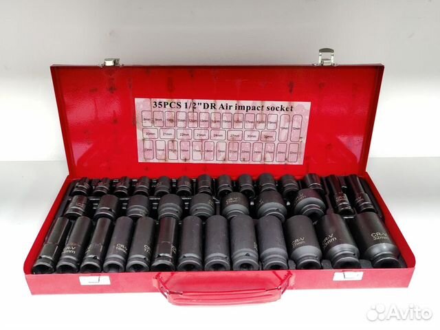 Набор ударных головок 1/2 10-32 мм Tools