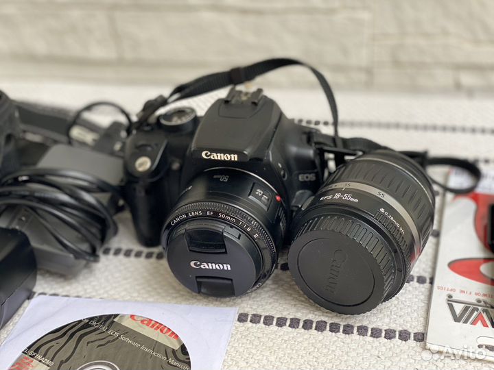 Зеркальный фотоаппарат canon eos 350D и объективы