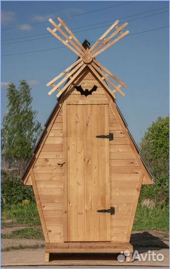 Дачный туалет с декором и установкой QVK