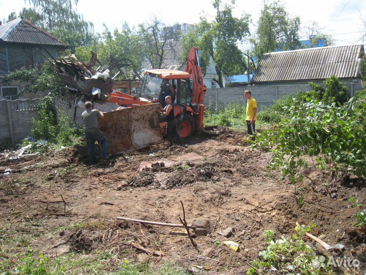 Снос домов.Вывоз мусора Снега.Расчистка участка