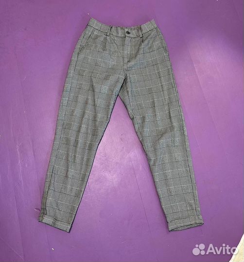 Костюмные брюки в клетку