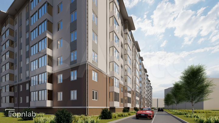 2-к. квартира, 60,2 м², 7/8 эт.