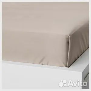 Простыня IKEA Nattjasmin 240x260 см, светло-бежевы