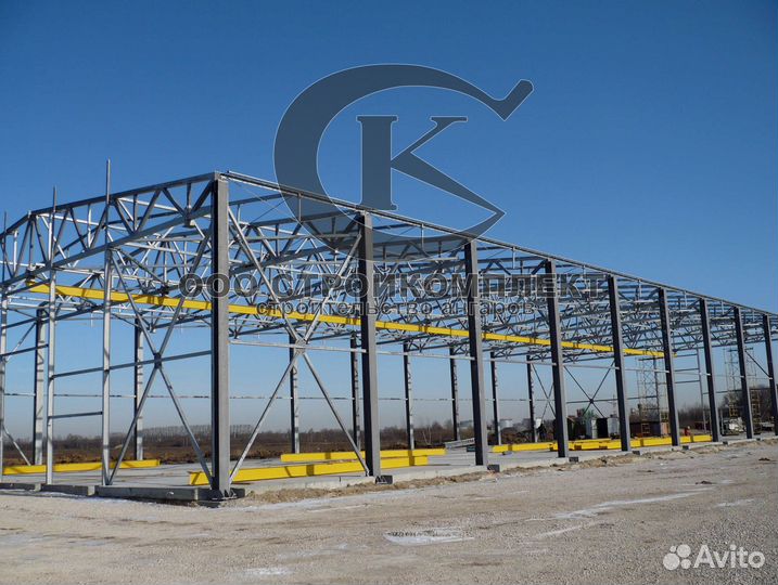 Ангары крытые токи и промышленные навесы xc1086
