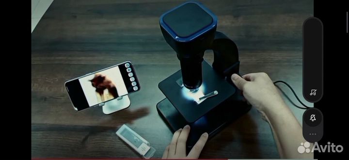 WI-FI видео микроскоп 50х-500х автономный