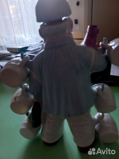 Гномик для алкоголя ГДР с 6 боченочками