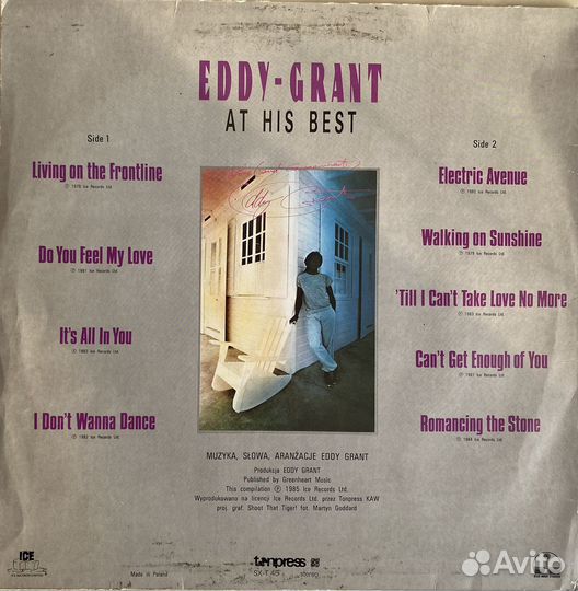 Eddy Grant AT His Best/LP