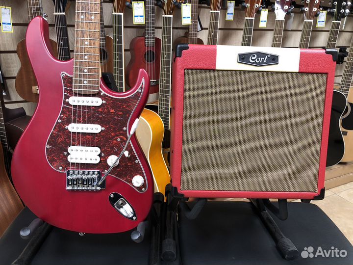 Электрогитара Cort G110 + комбо Cort CM15,комплект