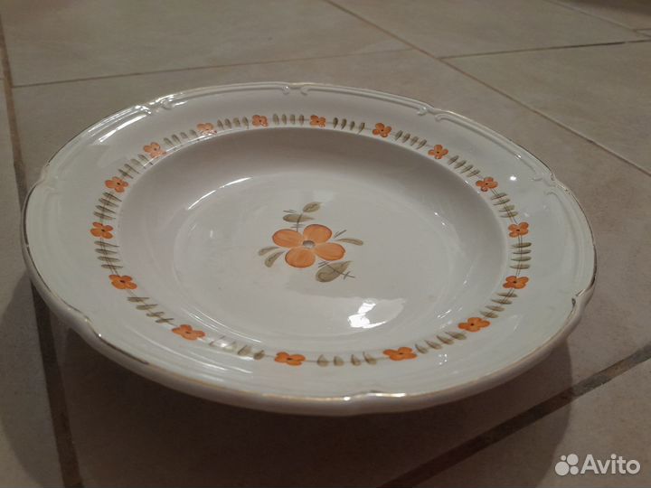 Тарелка зик ручная роспись 25 см