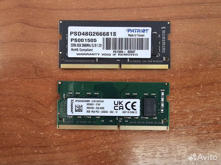Оперативная память для ноутбука ddr4 8gb