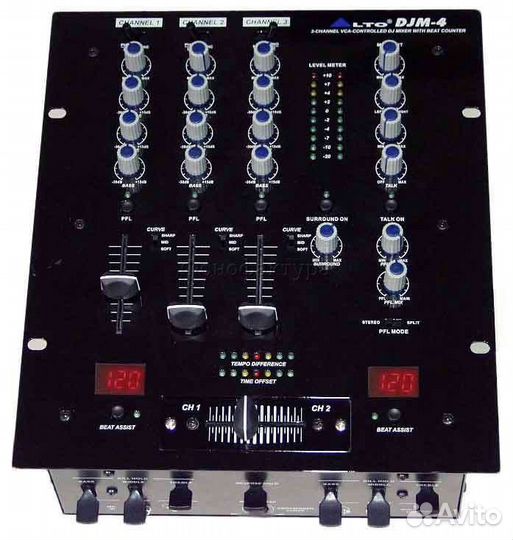 DJ стерео микшер alto DJM-4 (Трехканальный)