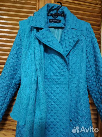 Пальто женское демисезонное стеганое 46 размер