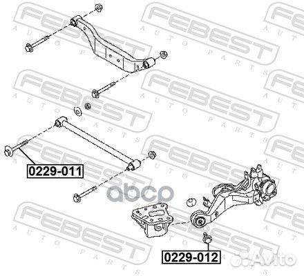 Болт с эксцентриком;nissan serena C24