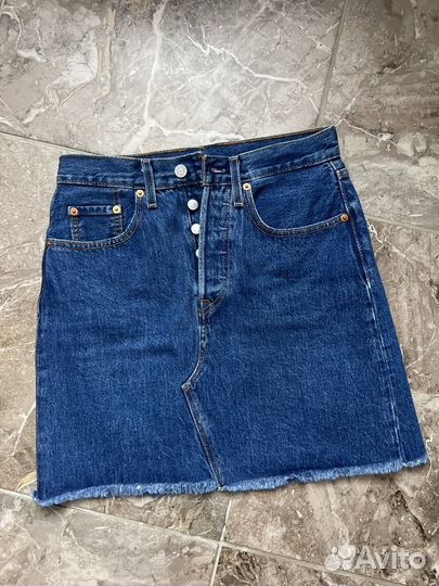 Джинсовая юбка женская levis