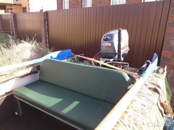 Обь 1 с мотором и прицепом