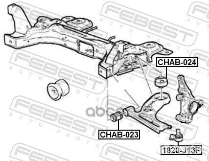 Сайлентблок переднего рычага chab-023 Febest