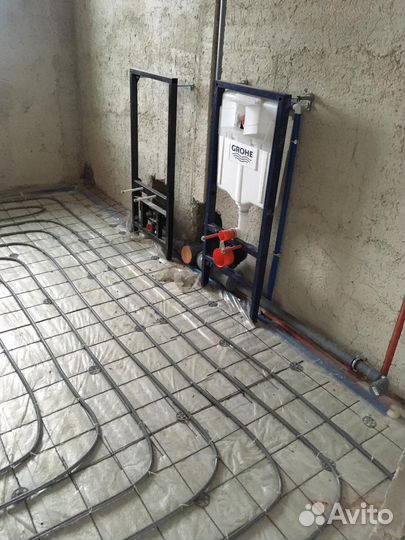 Монтаж отопления, установка теплых полов