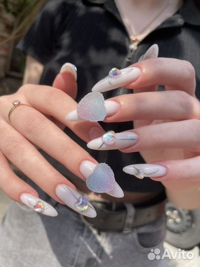Маникюр наращивание ногтей