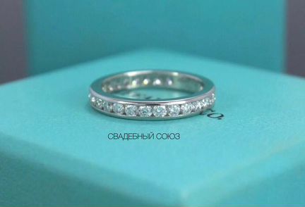 Золотое кольцо с бриллиантами 1.3 ct Tiffany
