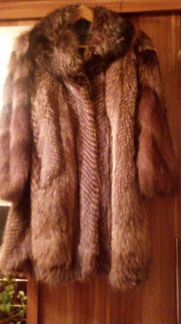 Шуба из енота