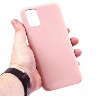 Чехол-накладка для Samsung A315F A31 silicone case NL светло-розовый (18)