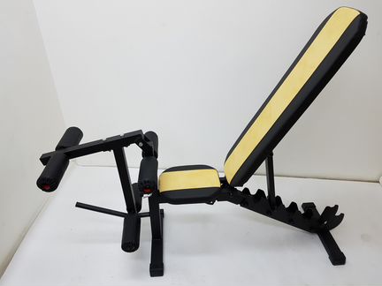 Скамья Orion Sportlim Lite Yellow + Керл для ног