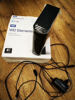 Внешний Жесткий диск 4 тб Western Digital Elements