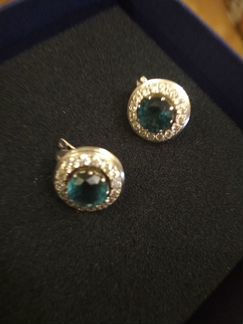 Винтажные серебряные серьги