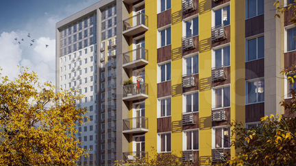 2-к апартаменты, 50.3 м², 10/18 эт.