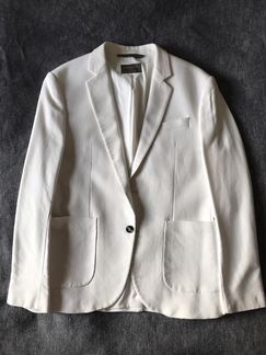 Белый мужской пиджак Zara Man