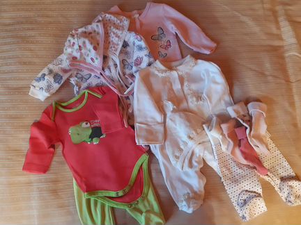 Одежда для девочки 0-6 месяцев