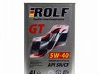 Моторное масло rolf GT 5W40 SN/CF 4л объявление продам