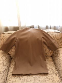 Пальто Pinko бежевое кружевное