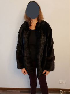 Норковая шуба поперечка