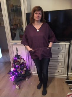 Блуза изо льна 48-50