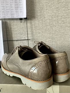 Ботинки (оксфорды) женские серые