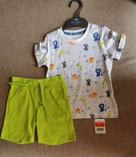 Костюм футболка и шорты, 92 р, новый Mothercare