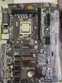 Gigabyte H110-D3A+Проц+Память