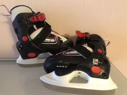 Коньки oxelo детские почти новые раздвежные