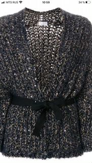 Косынка бактус 100 кашемир с пайетками