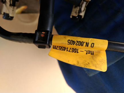 Обратка форсунок К9К636 Рено