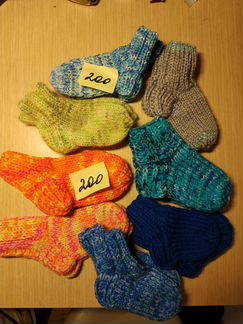 Носки вязанные детские и подростковые 0+