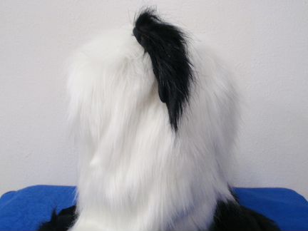 Молодежная шапка-шарф из искусственного меха