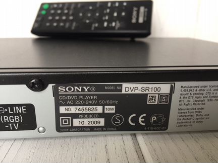 Видео DVD-плеер Sony