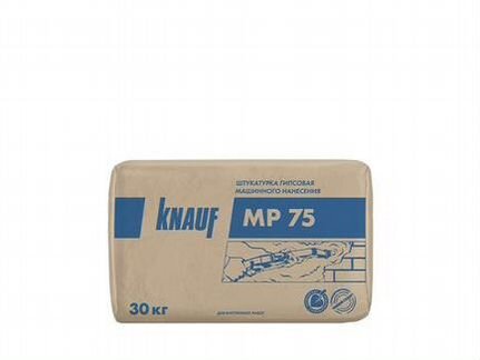 Штукатурка (белая) Knauf мп-75 машинная 30 кг