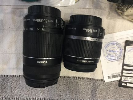 Фотоаппарат Canon EOS500D + объектив EFS55-250mm