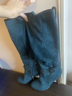Замшевые сапоги (39р)