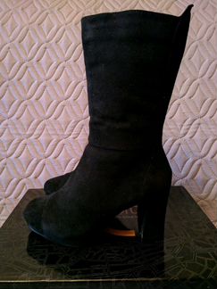 Новые сапоги замшевые на меху, 37 р